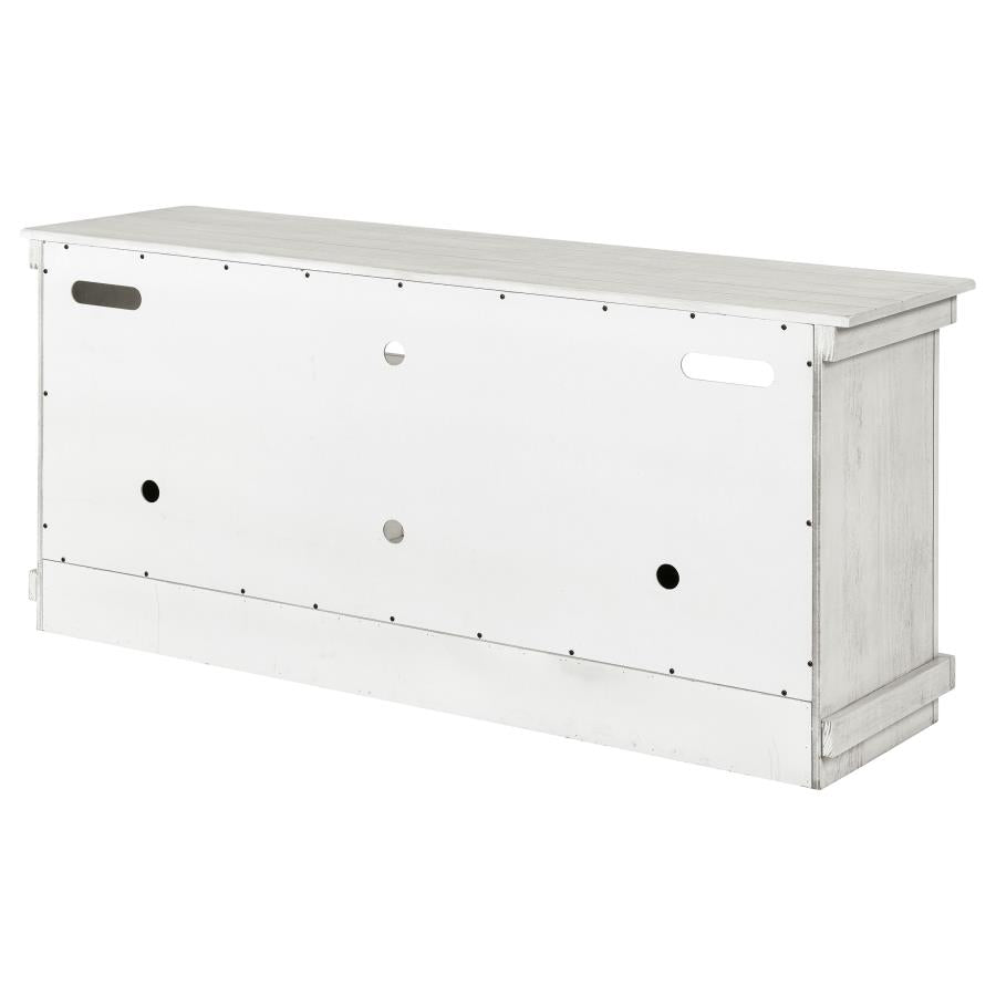 Payne 60-inch TV Stand Media Console Distressed White-9