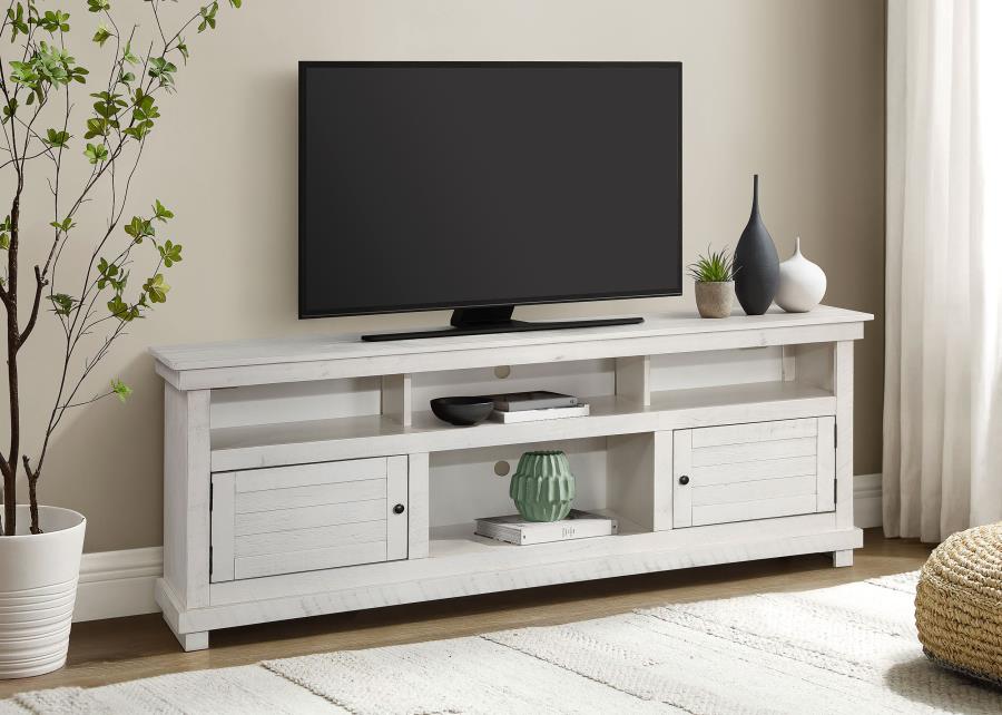 Payne 70-inch TV Stand Media Console Distressed White-zoom-2