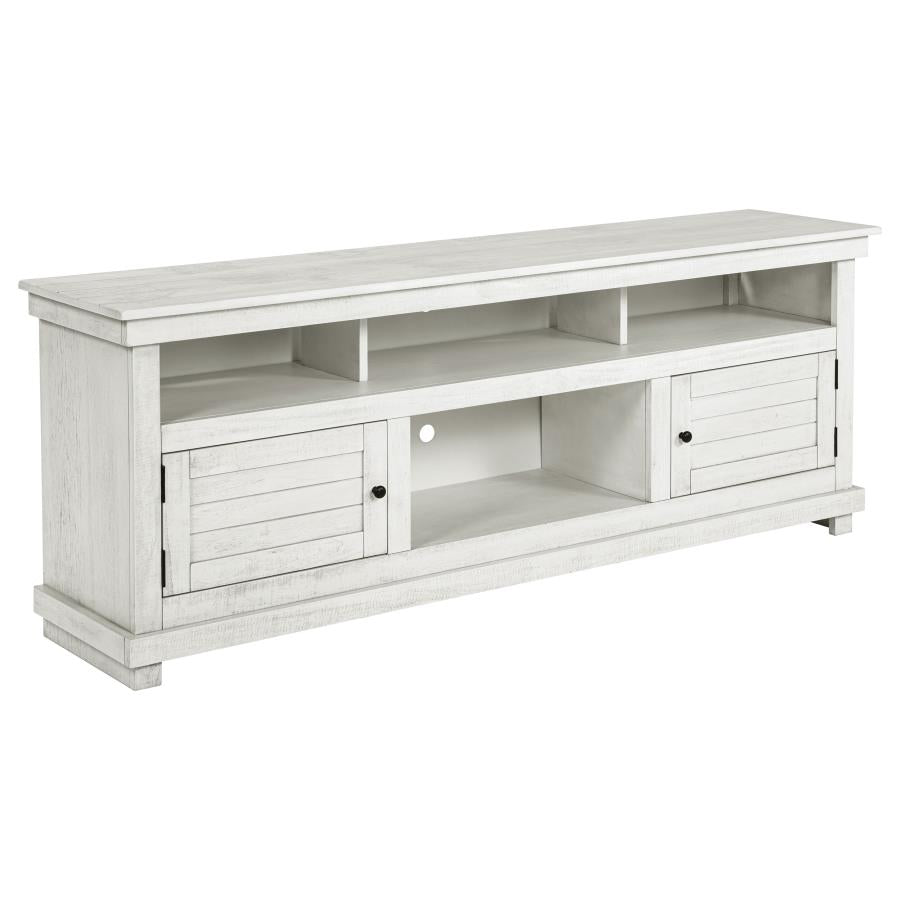 Payne 70-inch TV Stand Media Console Distressed White-zoom-1