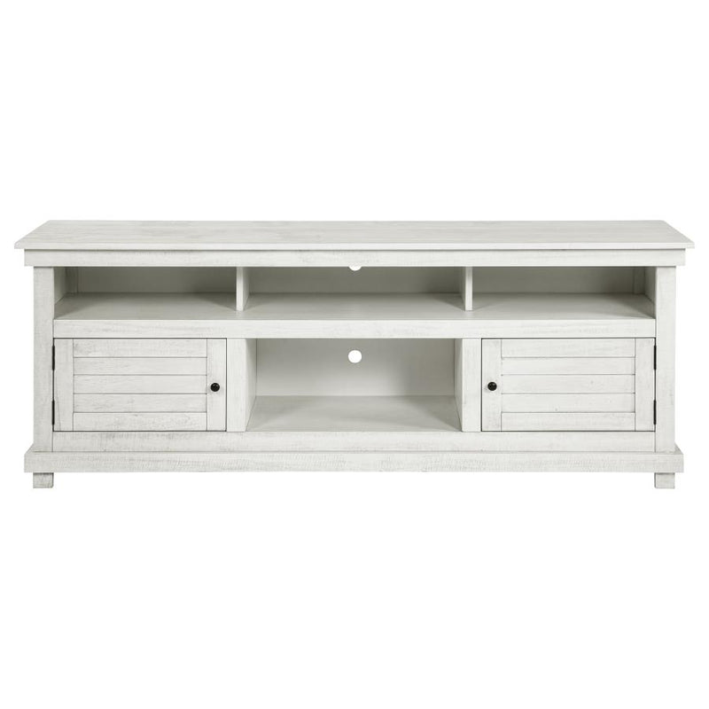 Payne 70-inch TV Stand Media Console Distressed White-zoom-
