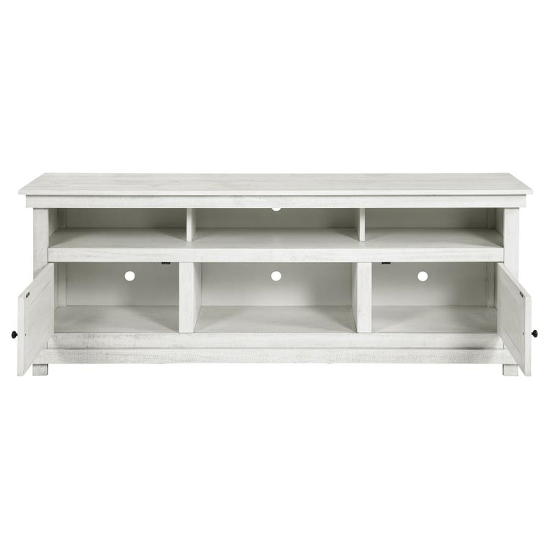 Payne 70-inch TV Stand Media Console Distressed White-zoom-