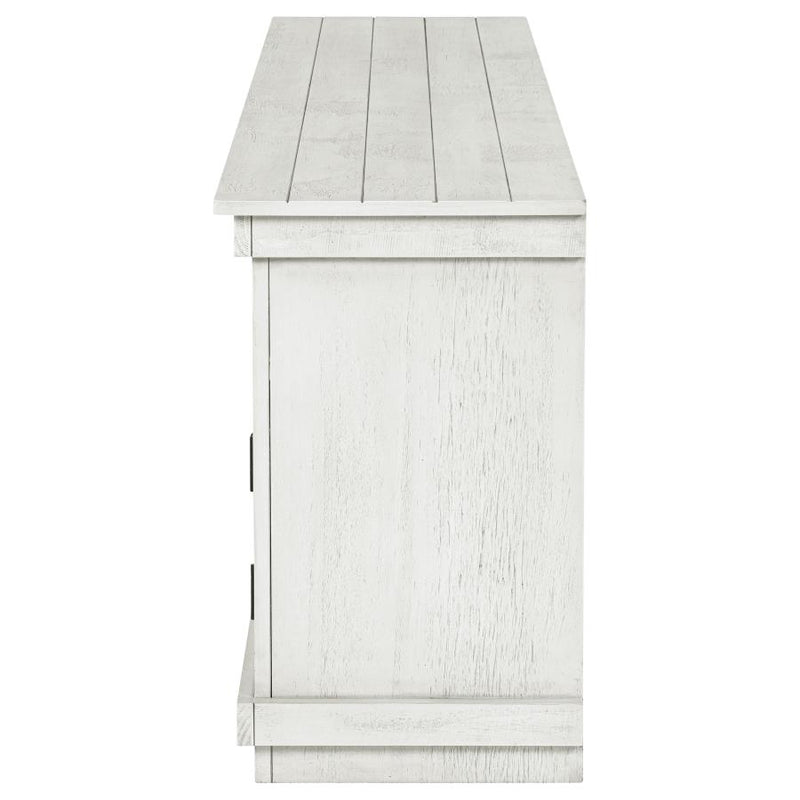 Payne 70-inch TV Stand Media Console Distressed White-zoom-