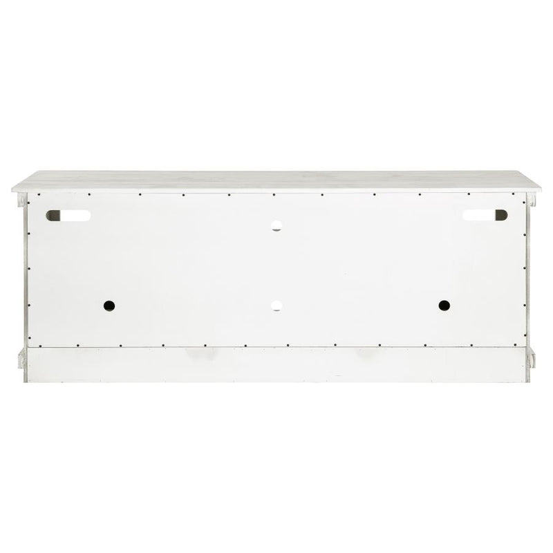 Payne 70-inch TV Stand Media Console Distressed White-zoom-