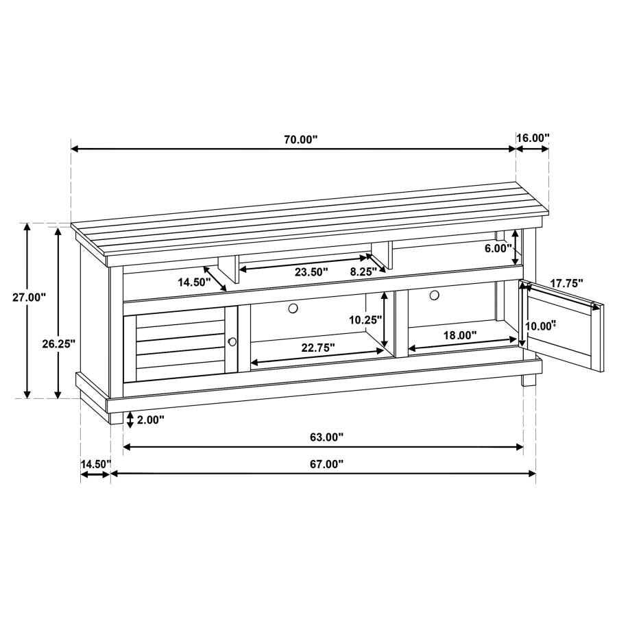 Payne 70-inch TV Stand Media Console Java-zoom-13