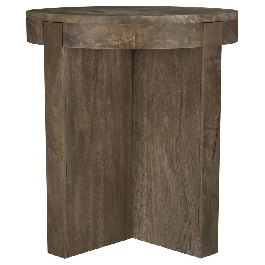 Kinkaid 2-piece Solid Wood Coffee and End Table Set Brown-5