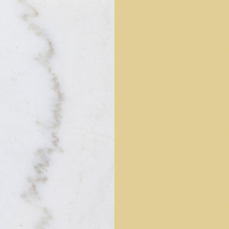 Jonelle Round Glass Top End Table White Marble Shelf Gold-zoom-