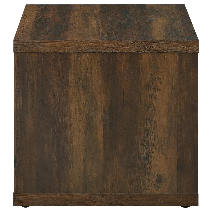 Frisco Square Engineered Wood Side End Table Dark Pine-5
