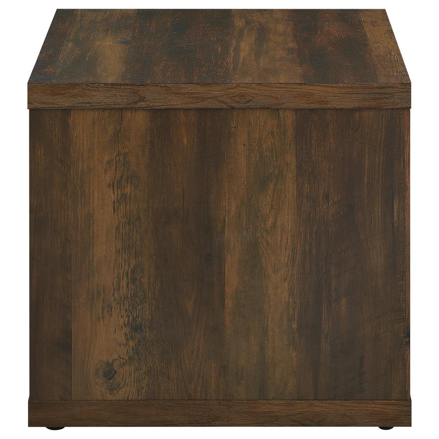 Frisco Square Engineered Wood Side End Table Dark Pine-6