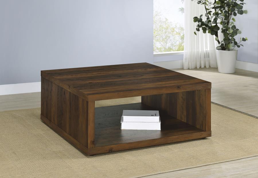 Frisco Square Engineered Wood Coffee Table Dark Pine-zoom-2