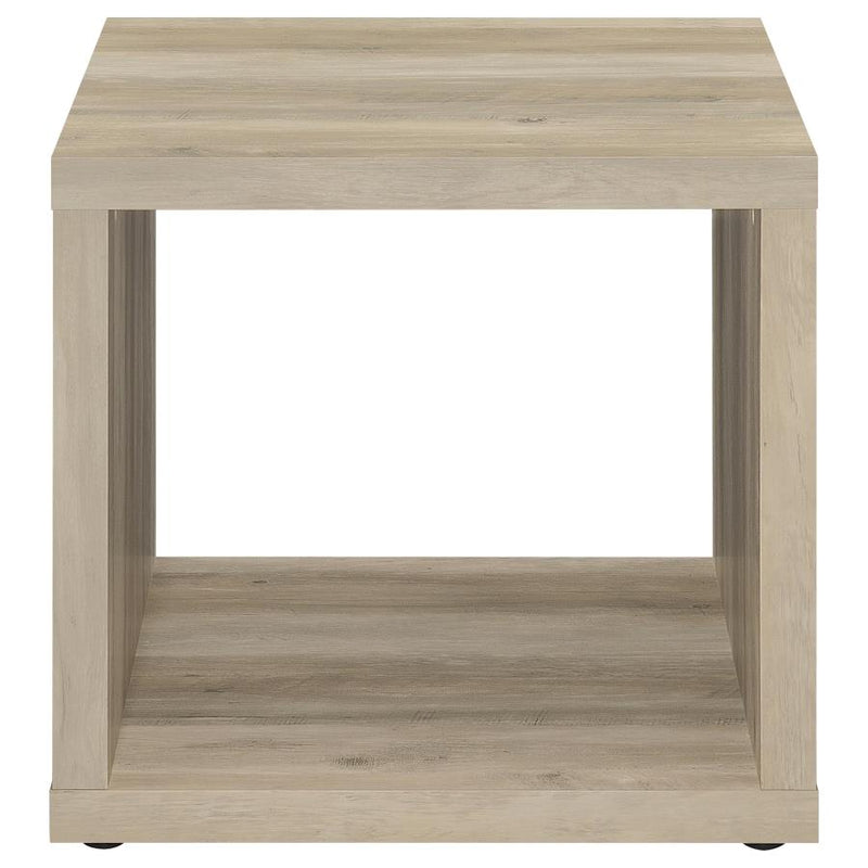 Frisco 2-piece Coffee and End Table Set Distressed Pine-zoom-