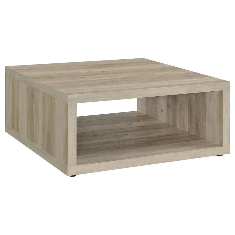 Frisco 2-piece Coffee and End Table Set Distressed Pine-zoom-