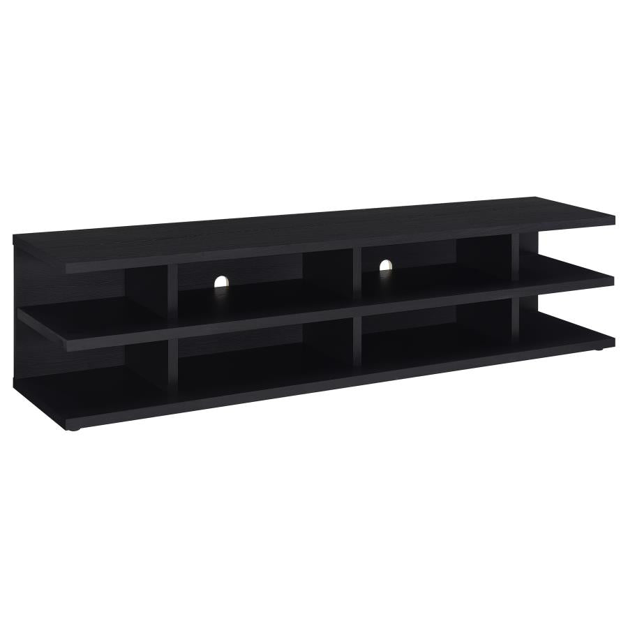 Cartmill 78-inch 2-tier TV Stand Media Console Black-1