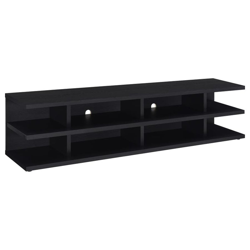 Cartmill 78-inch 2-tier TV Stand Media Console Black-zoom-