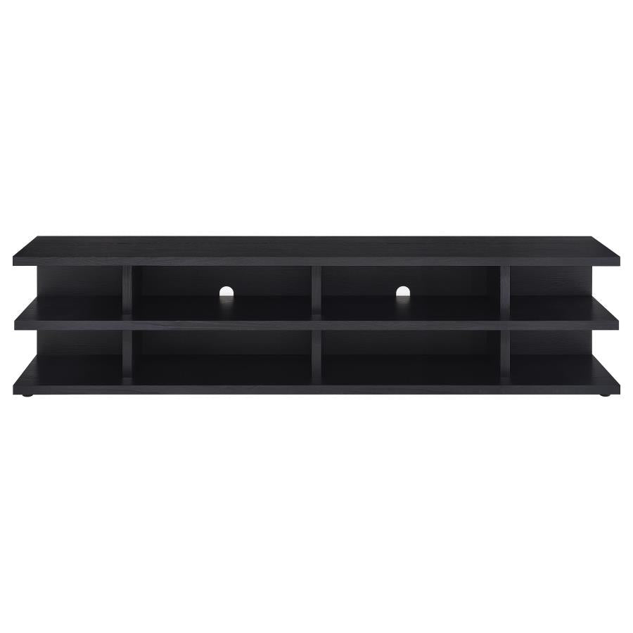 Cartmill 78-inch 2-tier TV Stand Media Console Black-zoom-3
