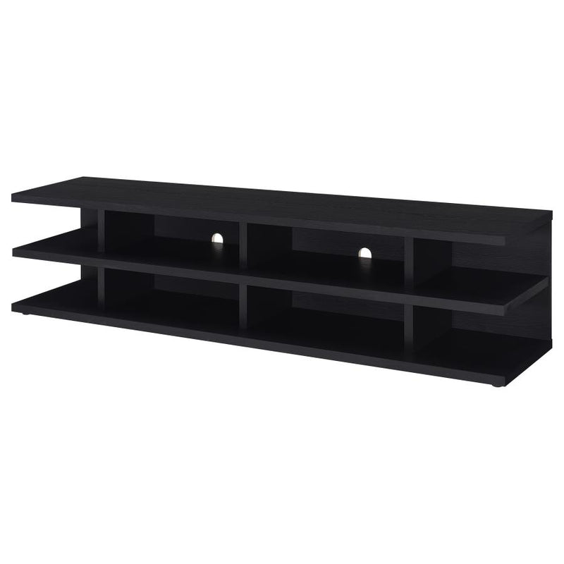 Cartmill 78-inch 2-tier TV Stand Media Console Black-zoom-