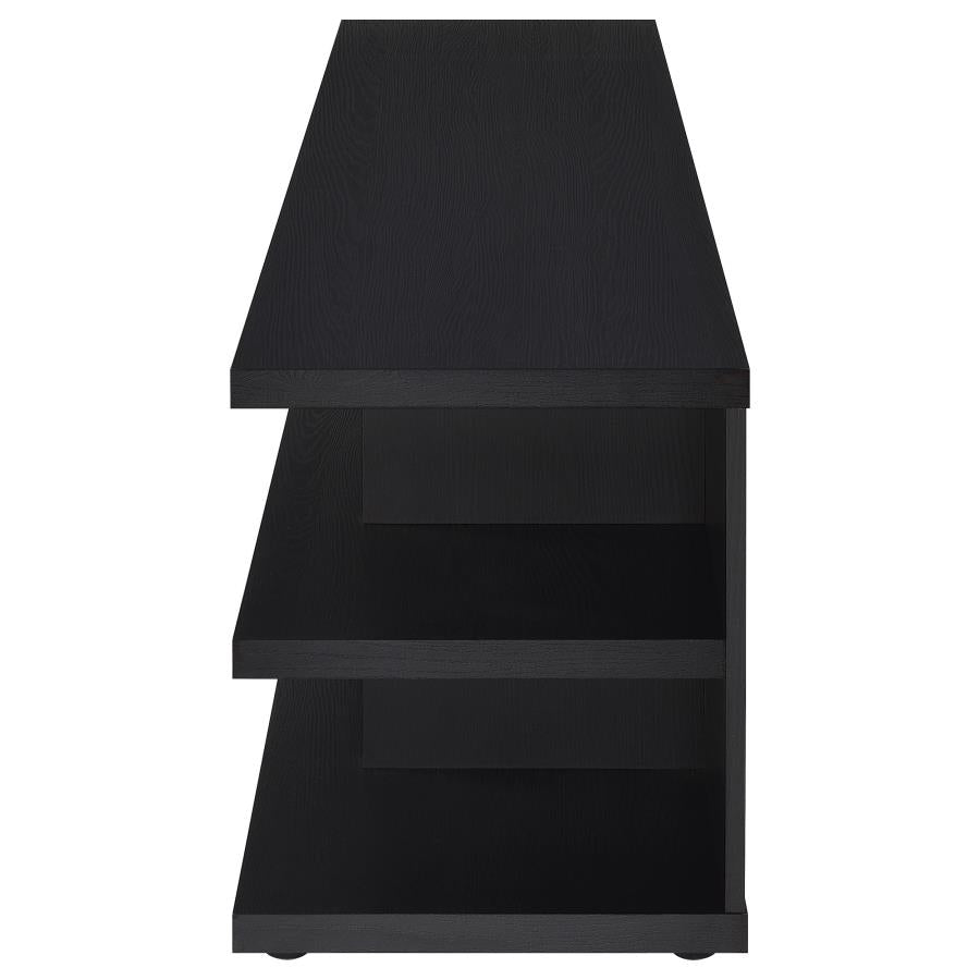 Cartmill 78-inch 2-tier TV Stand Media Console Black-zoom-5