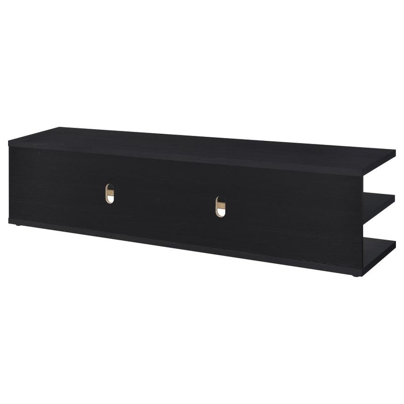 Cartmill 78-inch 2-tier TV Stand Media Console Black-zoom-