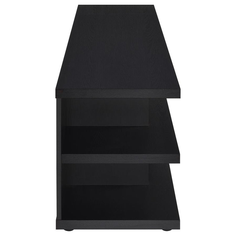 Cartmill 78-inch 2-tier TV Stand Media Console Black-zoom-