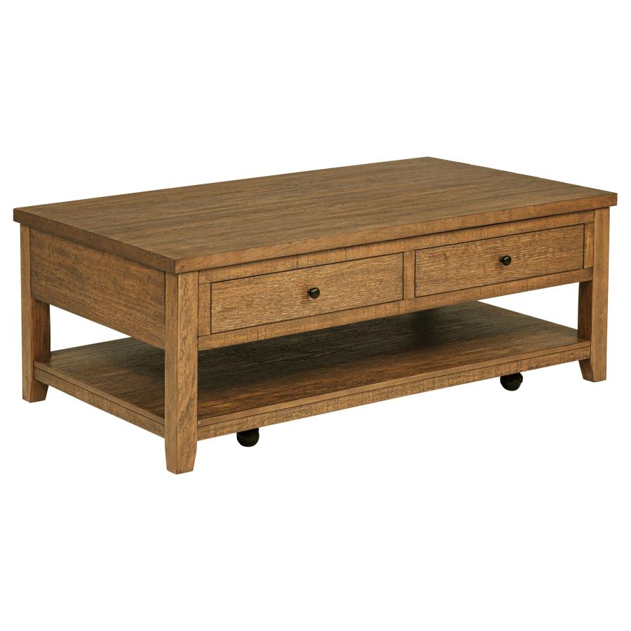 Payne 48-inch Mobile Lift Top Coffee Table Distressed Brown-zoom-4