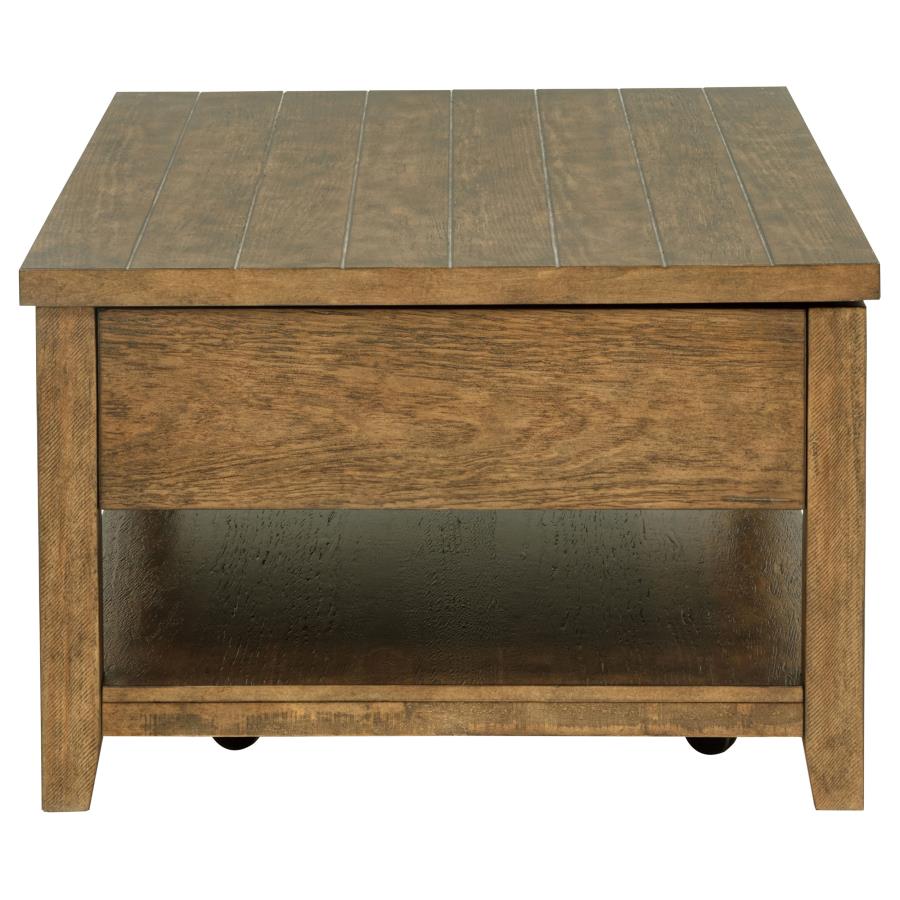 Payne 48-inch Mobile Lift Top Coffee Table Distressed Brown-7