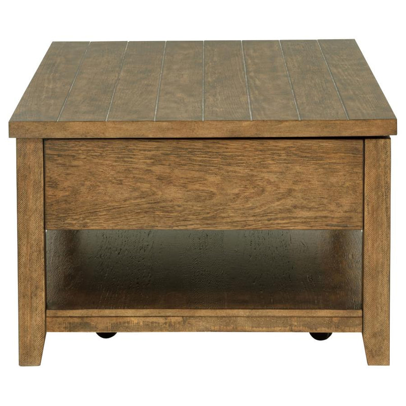 Payne 48-inch Mobile Lift Top Coffee Table Distressed Brown-zoom-