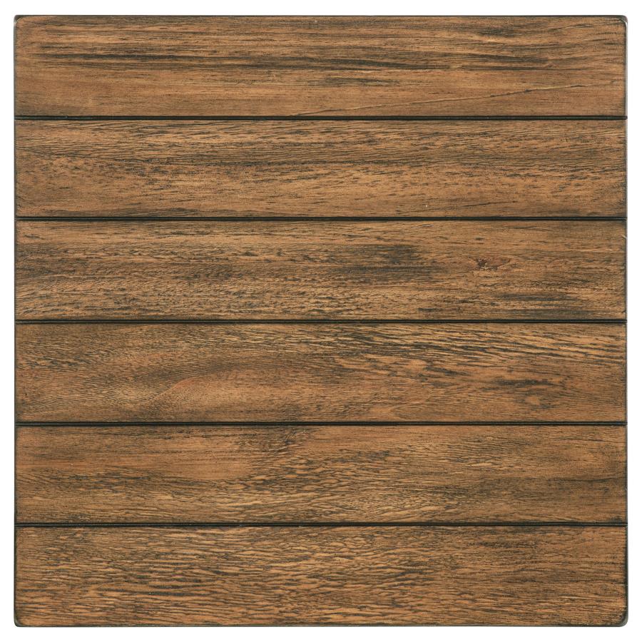 Payne Wood End Table with Shelf Distressed Brown-zoom-5