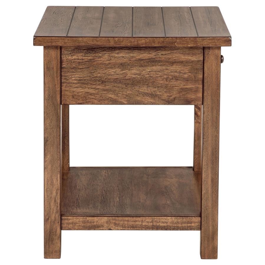 Payne 2-piece Coffee and 1-drawer End Table Set Brown-zoom-5