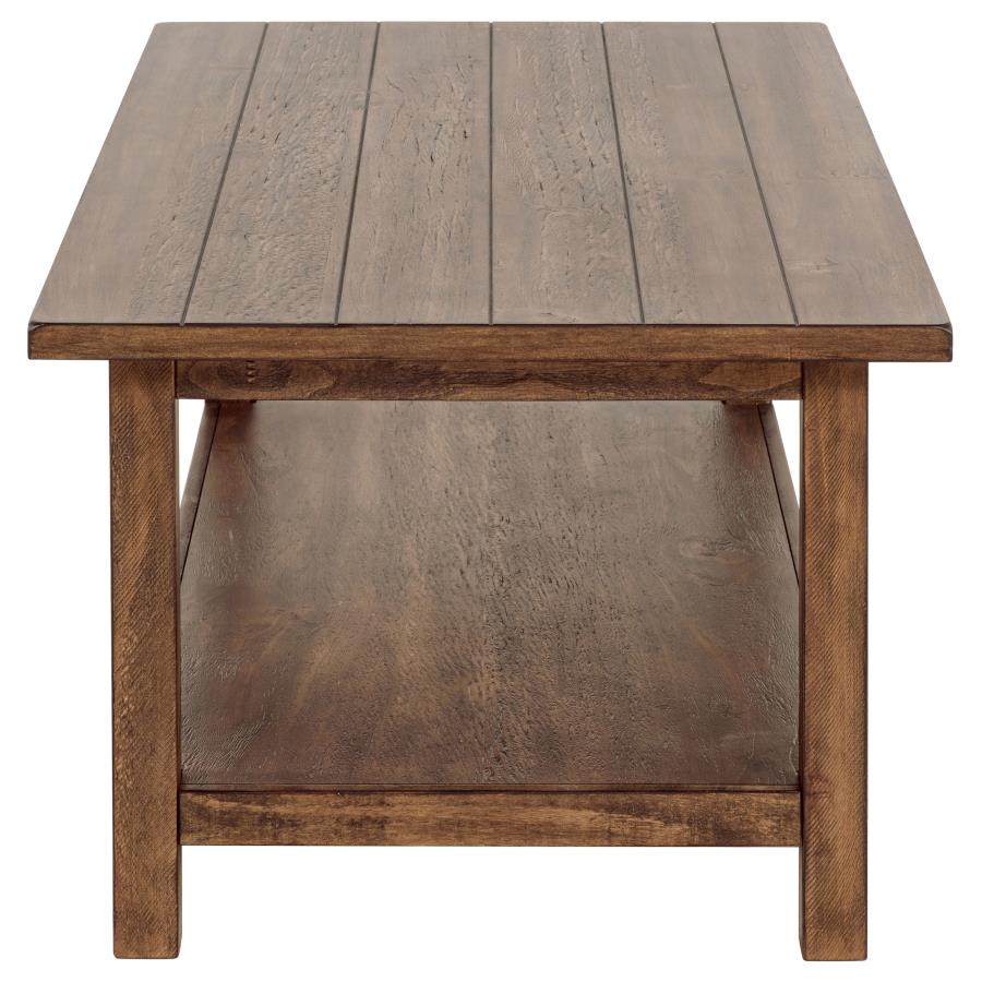 Payne 3-piece Coffee and End Table Set Distressed Brown-9