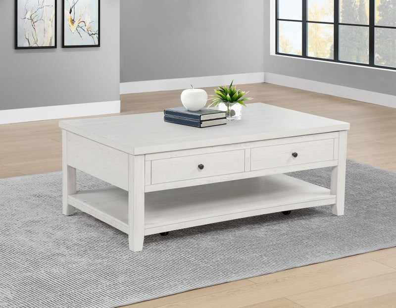 Payne 48-inch Mobile Lift Top Coffee Table Distressed White-zoom-