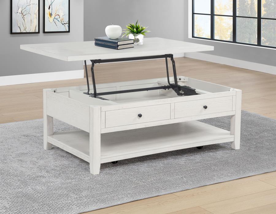 Payne 48-inch Mobile Lift Top Coffee Table Distressed White-zoom-3