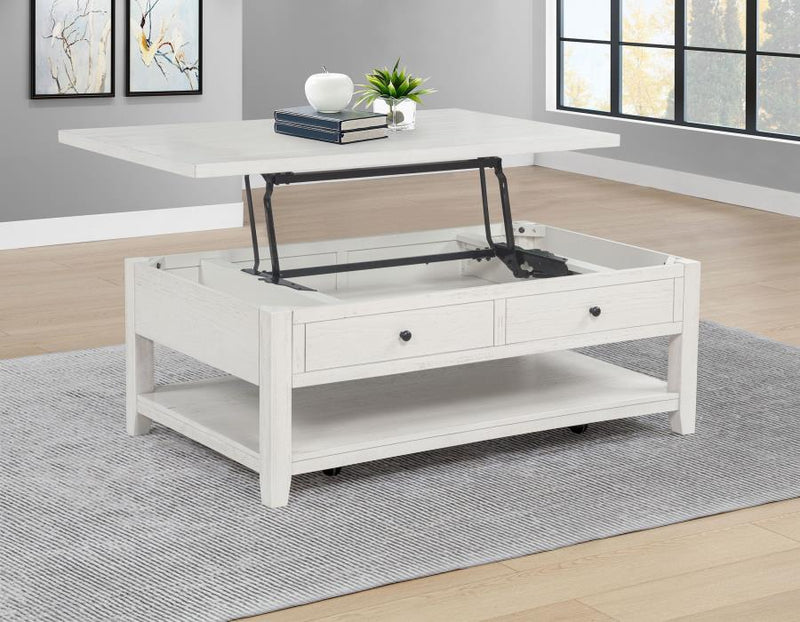 Payne 48-inch Mobile Lift Top Coffee Table Distressed White-zoom-
