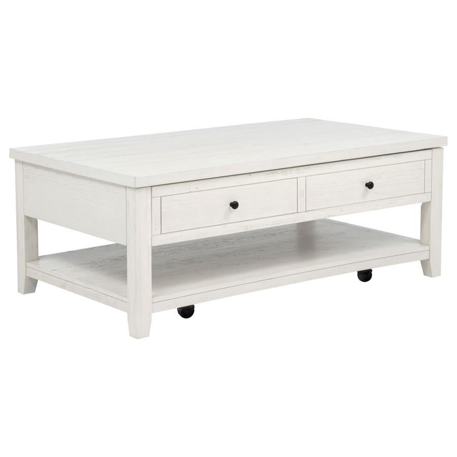 Payne 48-inch Mobile Lift Top Coffee Table Distressed White-4