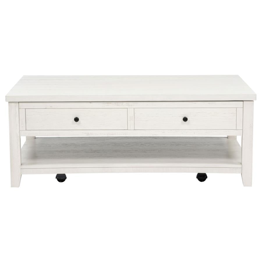 Payne 48-inch Mobile Lift Top Coffee Table Distressed White-5
