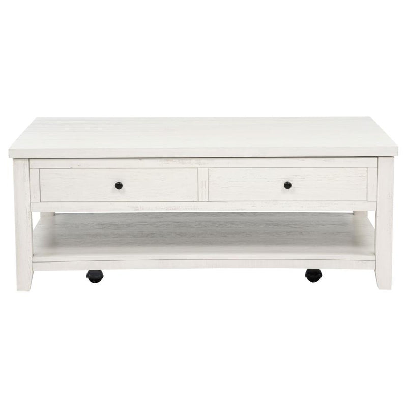 Payne 48-inch Mobile Lift Top Coffee Table Distressed White-zoom-