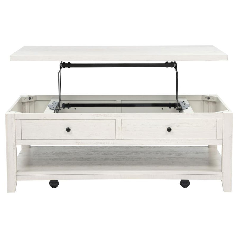 Payne 48-inch Mobile Lift Top Coffee Table Distressed White-zoom-