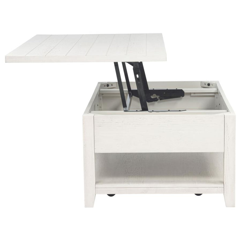Payne 48-inch Mobile Lift Top Coffee Table Distressed White-zoom-
