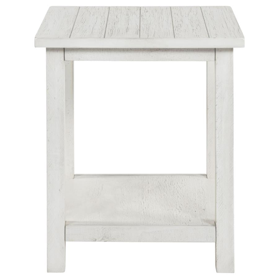 Payne 3-piece Coffee and End Table Set Distressed White-zoom-5