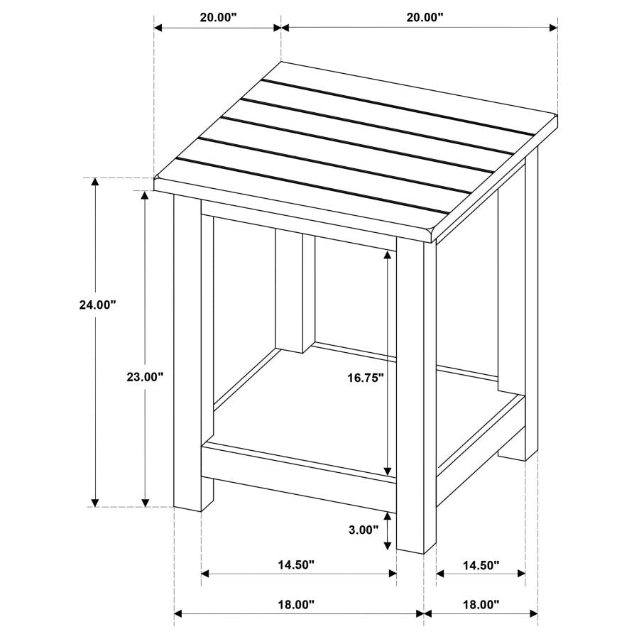 Payne 3-piece Coffee and End Table Set Distressed White-zoom-12