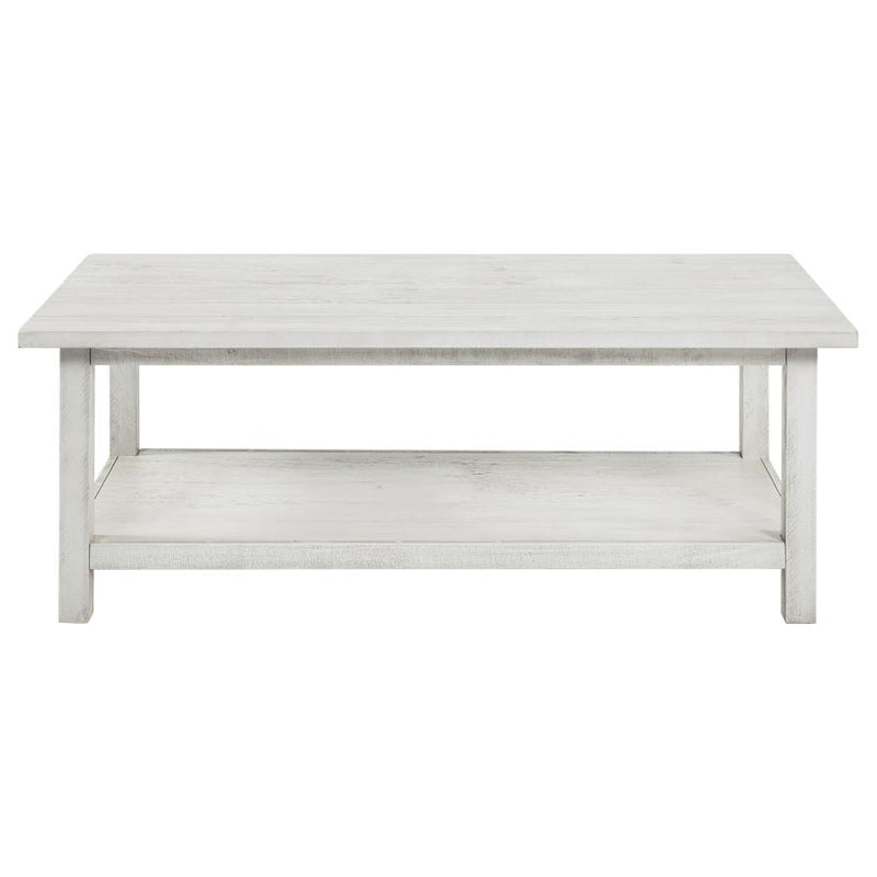 Payne 3-piece Coffee and 1-drawer End Table Set White-zoom-