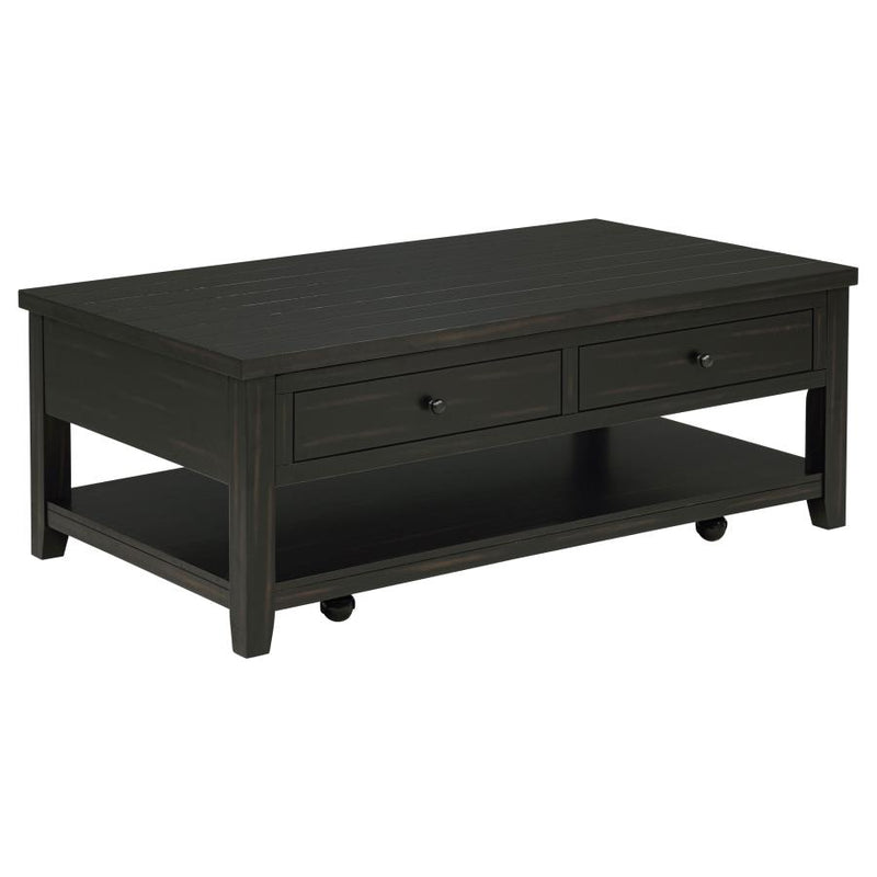 Payne 48-inch Mobile Lift Top Coffee Table Distressed Java-zoom-