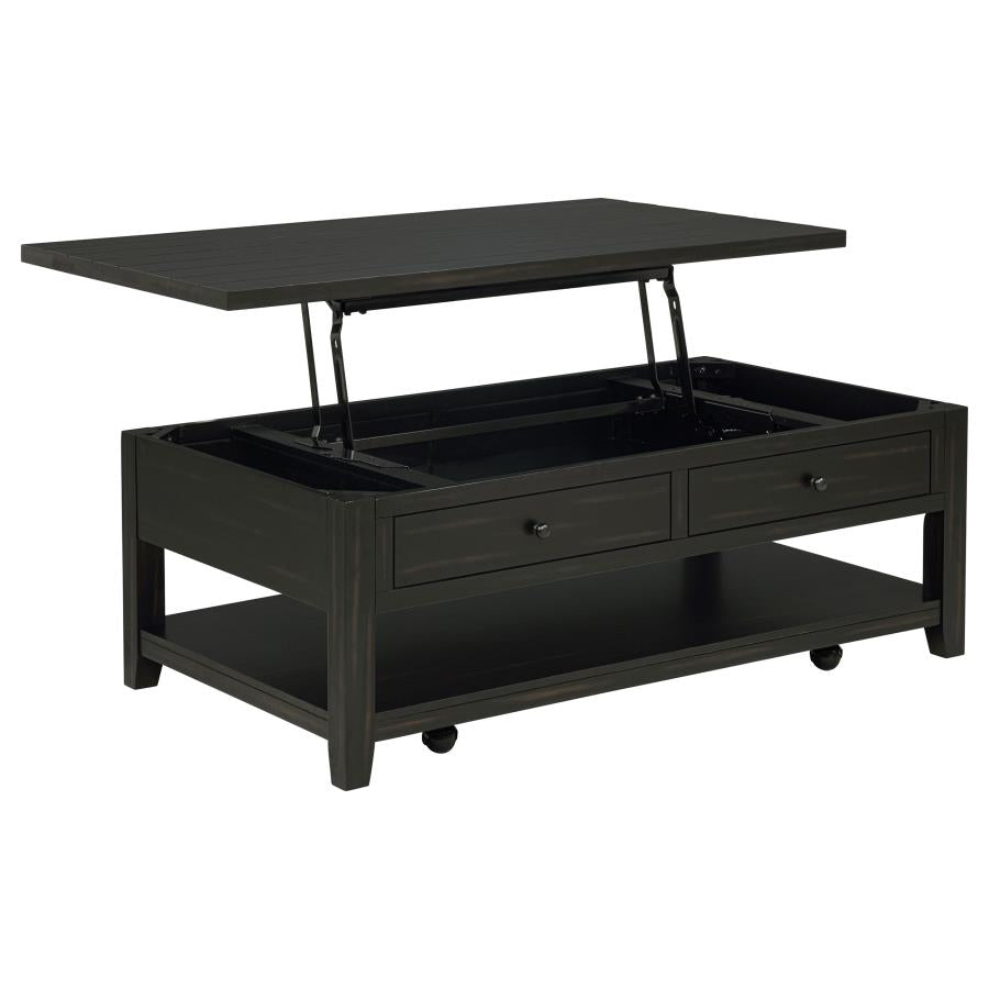 Payne 48-inch Mobile Lift Top Coffee Table Distressed Java-zoom-1