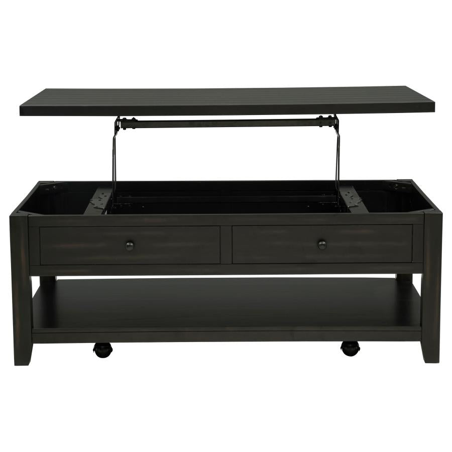 Payne 48-inch Mobile Lift Top Coffee Table Distressed Java-6