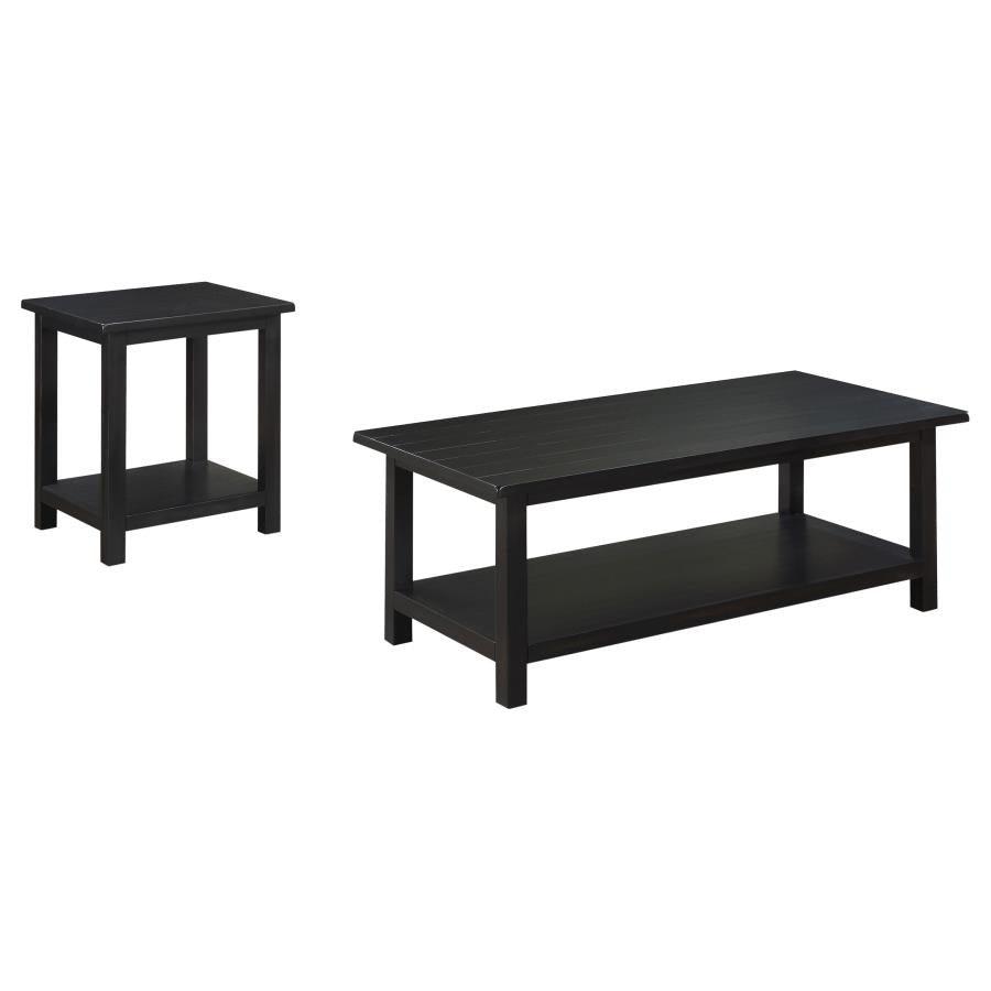 Payne 2-piece Coffee and End Table Set Distressed Java-2