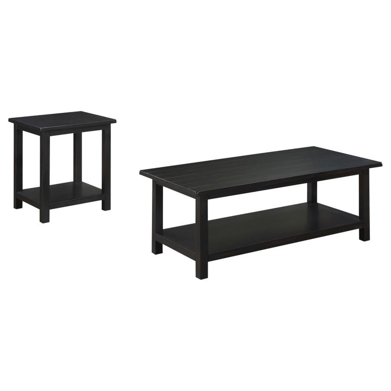 Payne 2-piece Coffee and End Table Set Distressed Java-zoom-