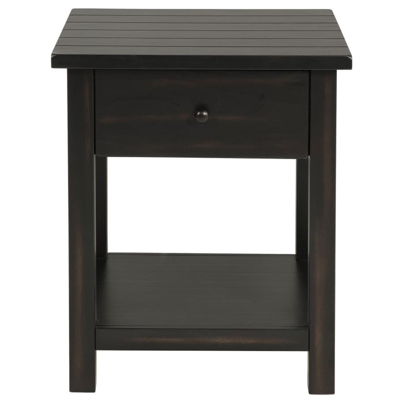Payne 2-piece Coffee and 1-drawer End Table Set Java-zoom-