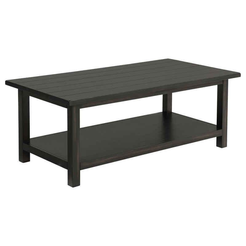 Payne 2-piece Coffee and 1-drawer End Table Set Java-zoom-