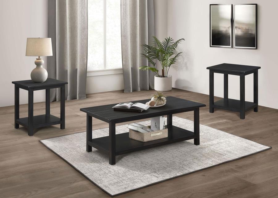 Payne 3-piece Coffee and End Table Set Distressed Java-zoom-1