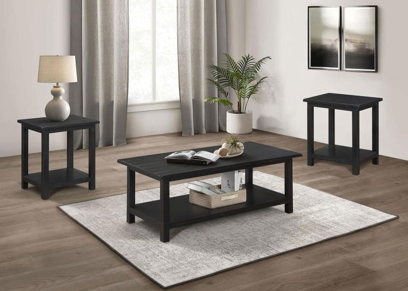 Payne 3-piece Coffee and End Table Set Distressed Java-zoom-