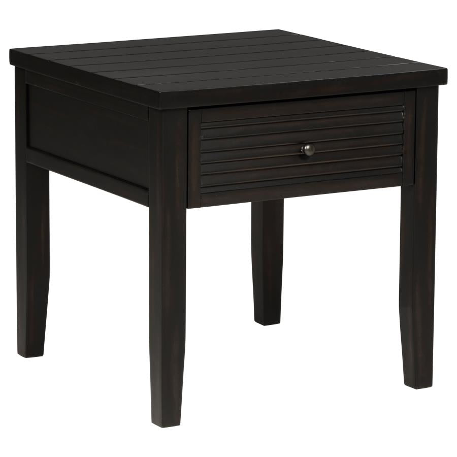 Concord 2-piece Coffee and End Table Set Distressed Java-3