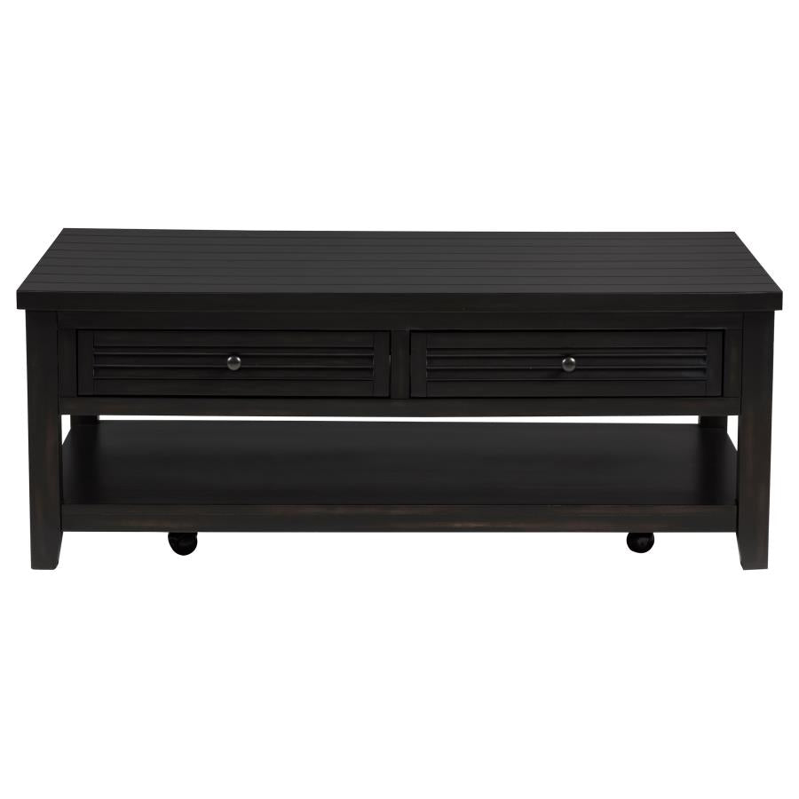 Concord 2-piece Coffee and End Table Set Distressed Java-zoom-8